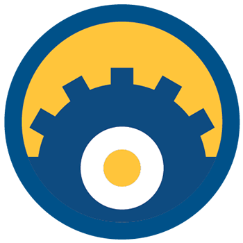 San Jacinto College Process Technology icon featuring a gear representing process technology education programs