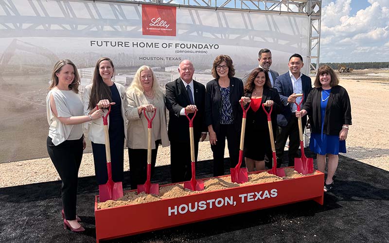 San Jac Leadership at Eli Lilly Groundbreaking